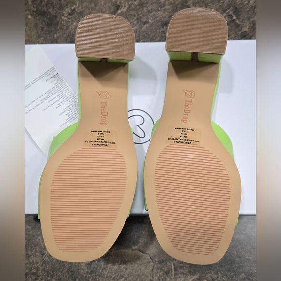 The Drop Pattie High Block- Heeled Mule Sandal #769, 770, 789, 790 - Picture 5 of 10